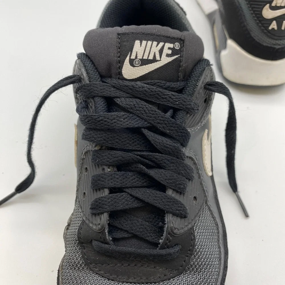 Nike Air Max 90 Mens 8 Black Off Noir Black White CN8490-002 Low Top Sneakers